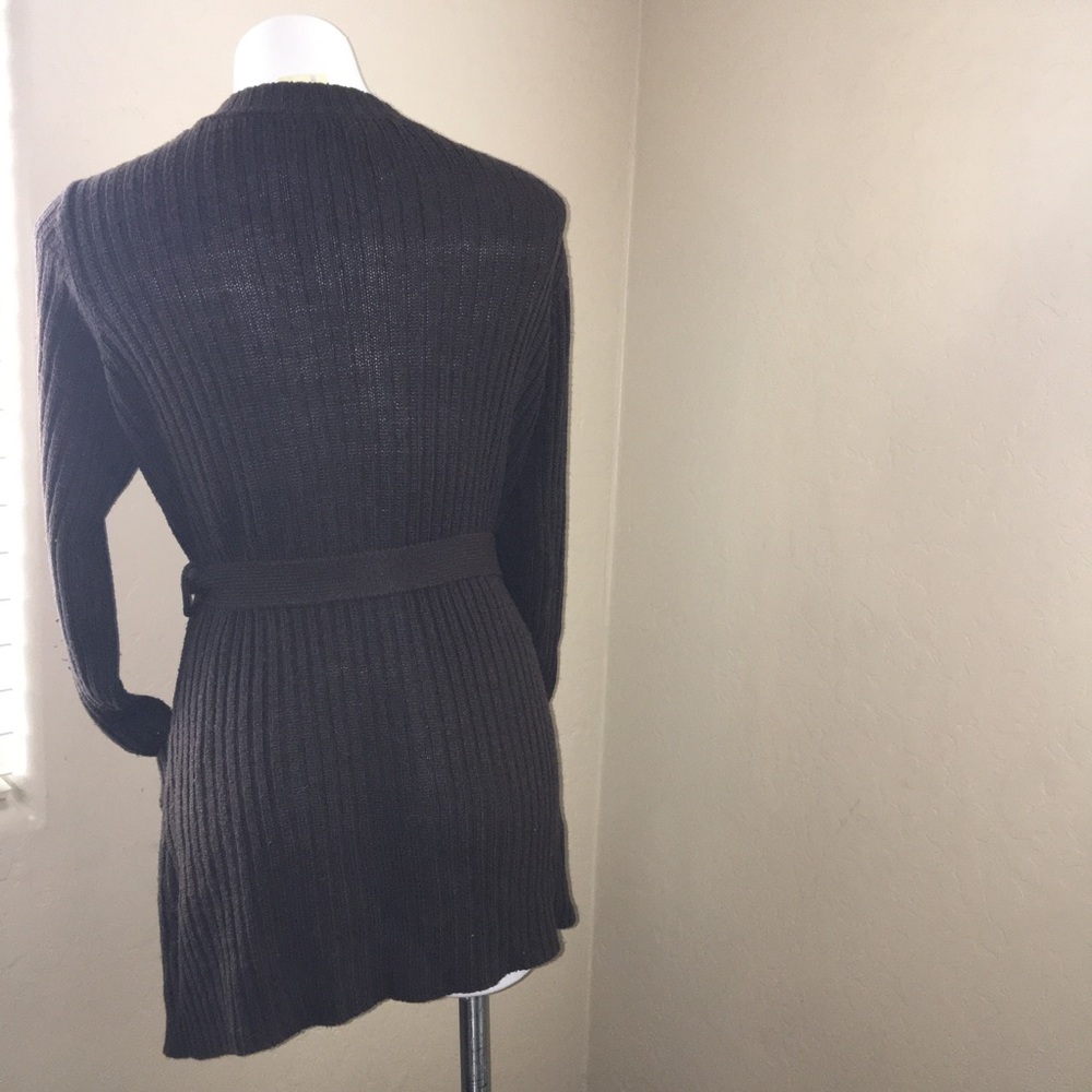 Zena Jean brown long sleeve acrylic sweater large - Picture 7 of 10